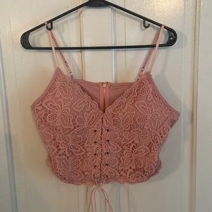 Romwe corset crop top
